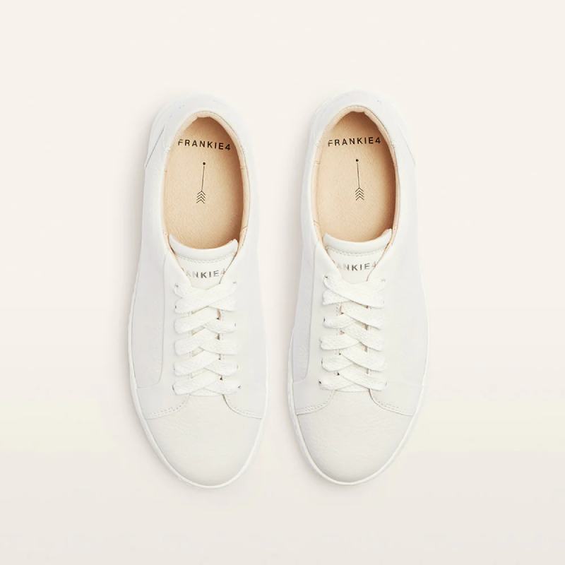 Frankie 4 mim white lace up
