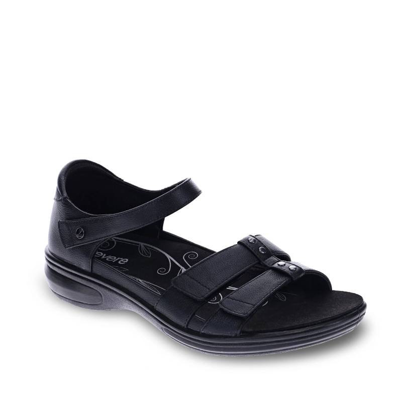Revere black womens adjustable sandal
