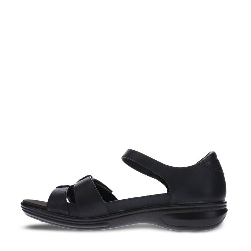 Revere black womens adjustable sandal
