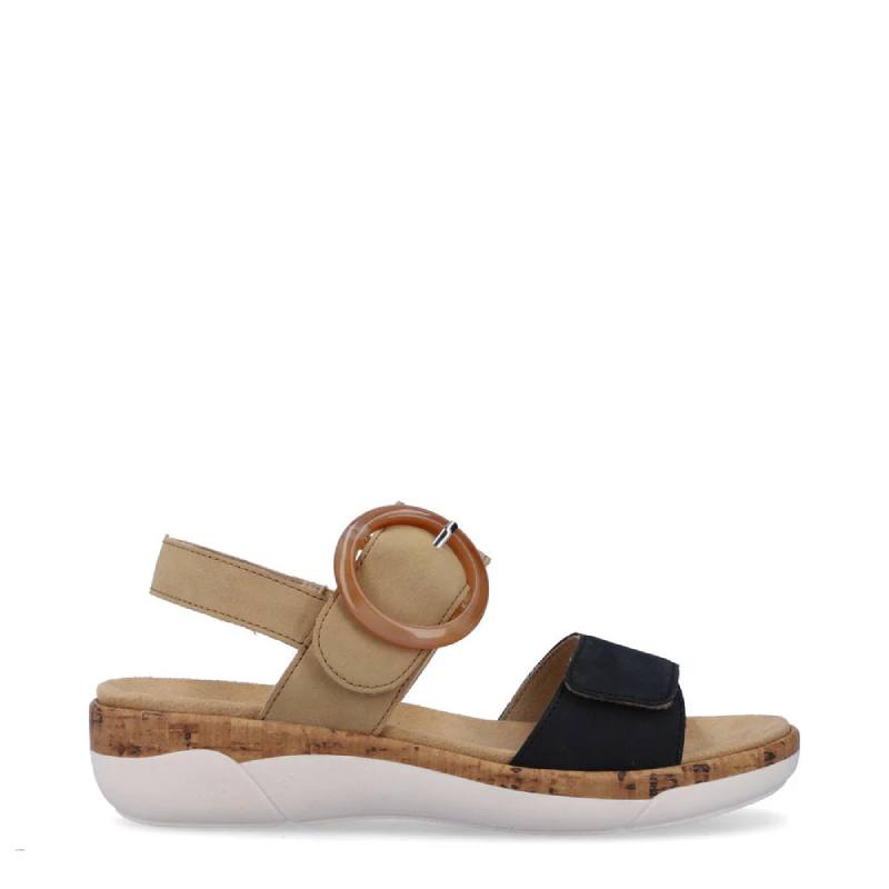 Rieker R6853 Biege sandal