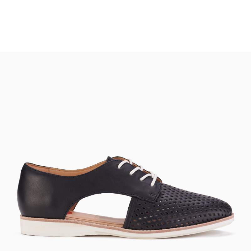 Rollie sidecut black lace up