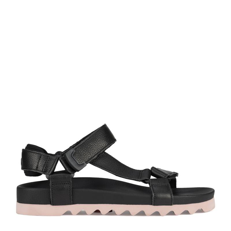 SANDAL TOOTH WEDGE  - BLACK/PINK