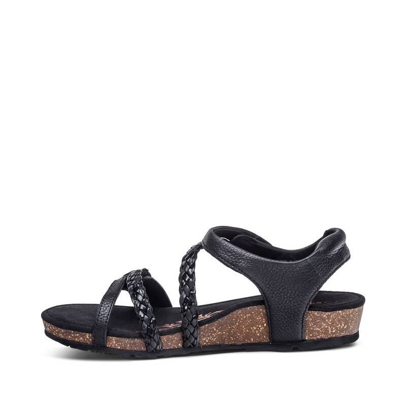 Aetrex lillian black sandal