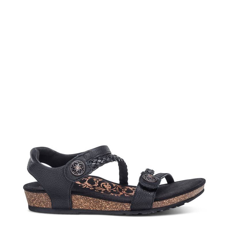Aetrex lillian black sandal