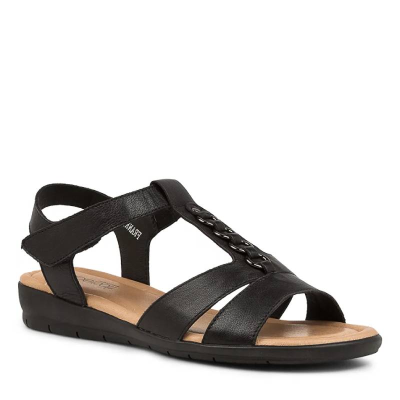 Supersoft Frankie black womens sandal