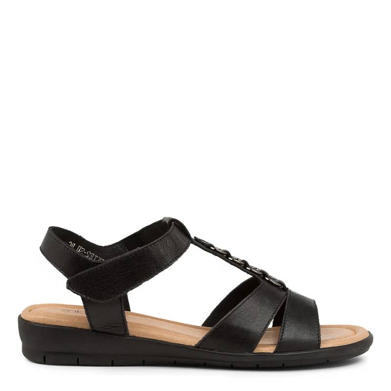 Supersoft Frankie black womens sandal