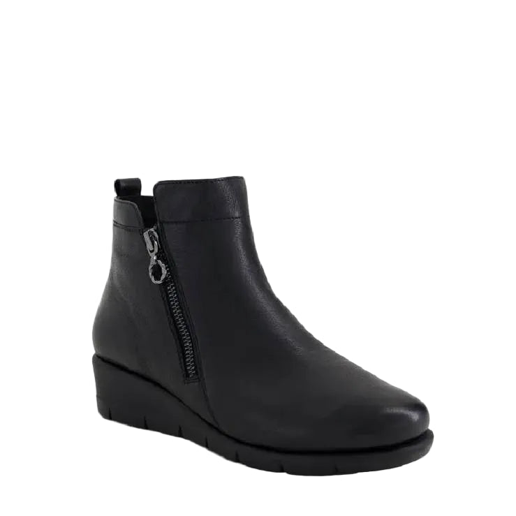 Supersoft Mavis black leather womens boot