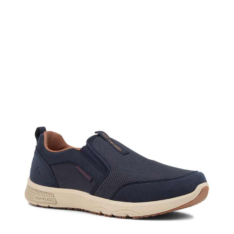 Colorado saka navy mens slip on