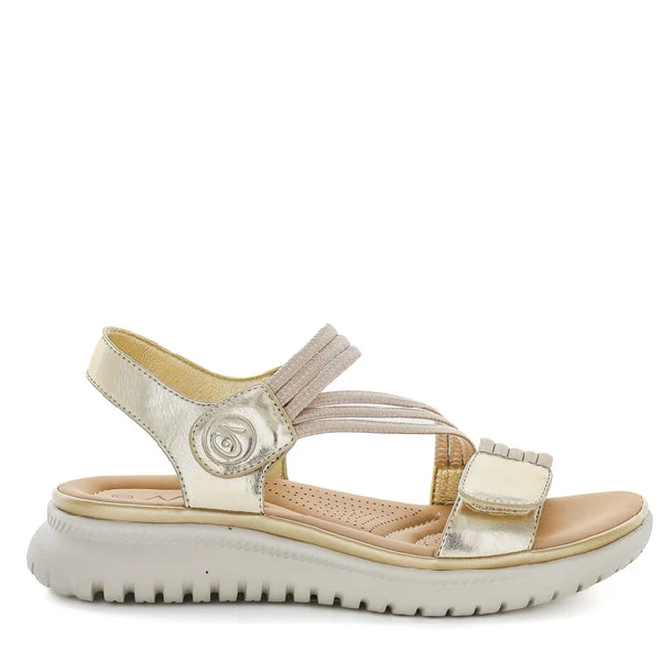 wilde shoe sannah gold womens sandal