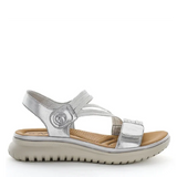 wilde shoes sannah silver womens sandal