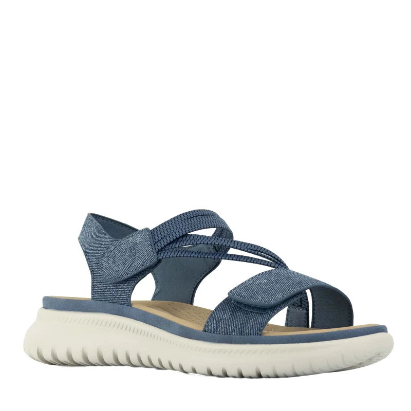 wilde sasha denim womens comfort sandal