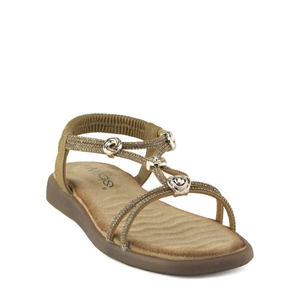 wilde suzzie tan womens sandal