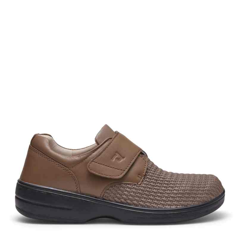 Propet Olivia Taupe ladies velcro shoe