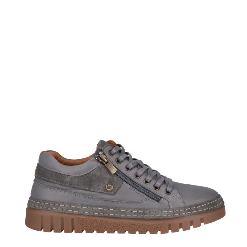Cabello Wren grey womens lace up