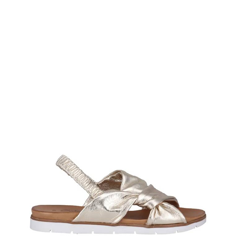 cabello yara gold womens sandal