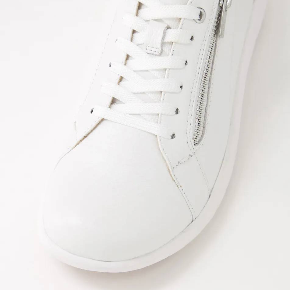 ziera solar white womens lace up