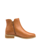 Ziera skylars tan womens orthotic boot with twin zips