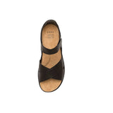 Ziera Bronn black womens adjustable wide fit sandal