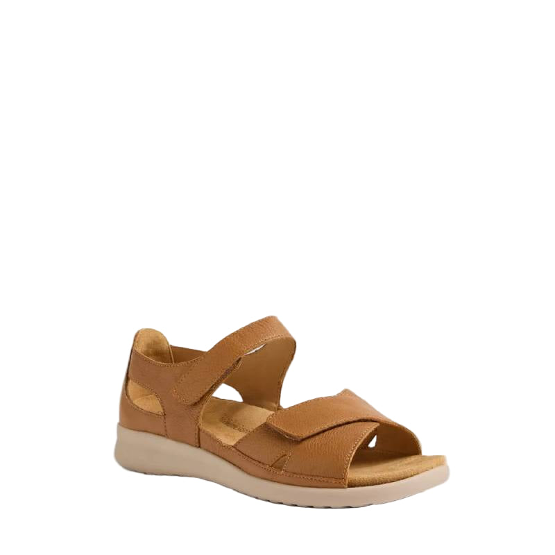 ziera bronn tan extra wide womens adjustable sandal