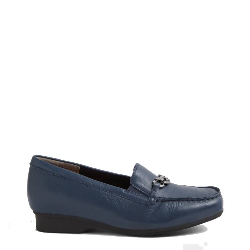 Ziera fenders navy ladies slip on shoe
