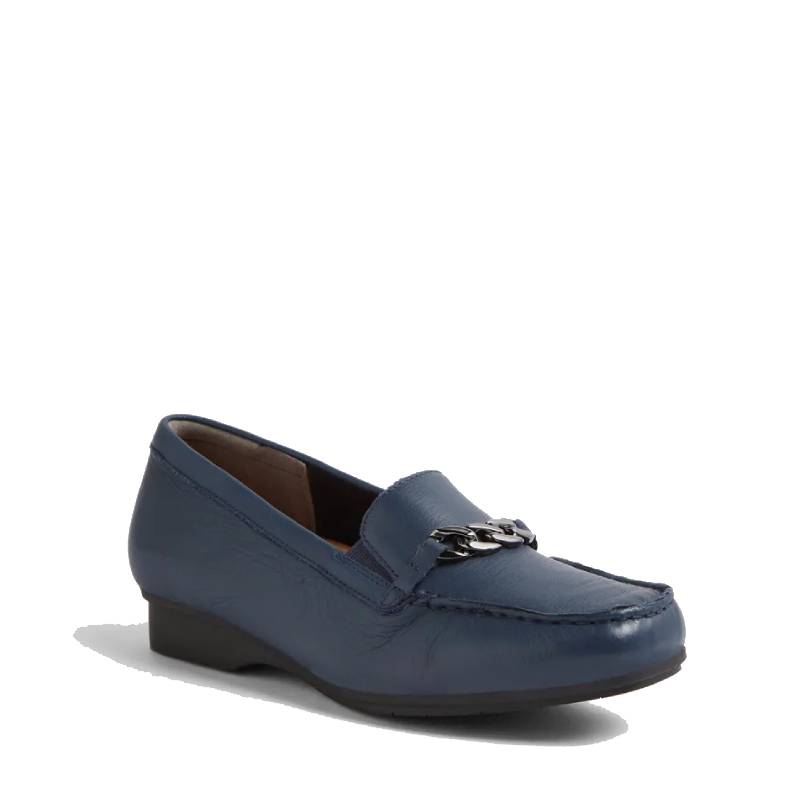 Ziera fenders navy ladies slip on shoe
