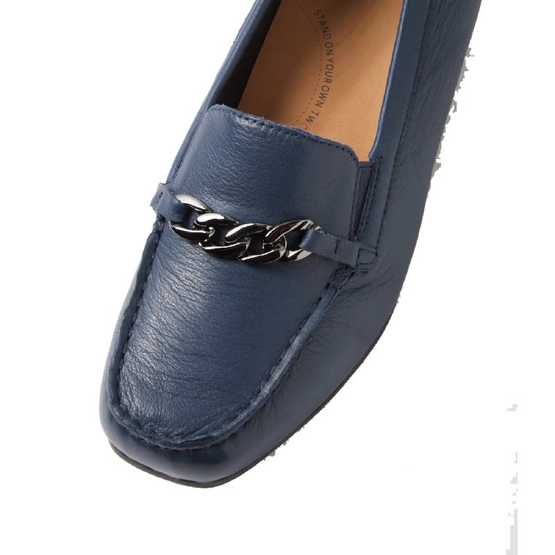 Ziera fenders navy ladies slip on shoe