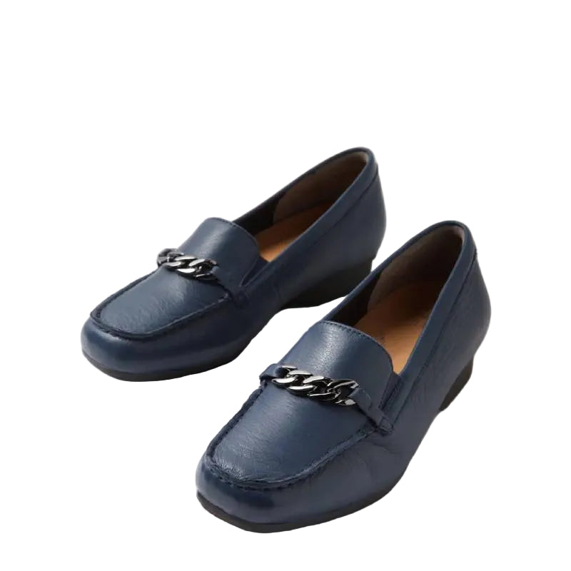 Ziera fenders navy ladies slip on shoe