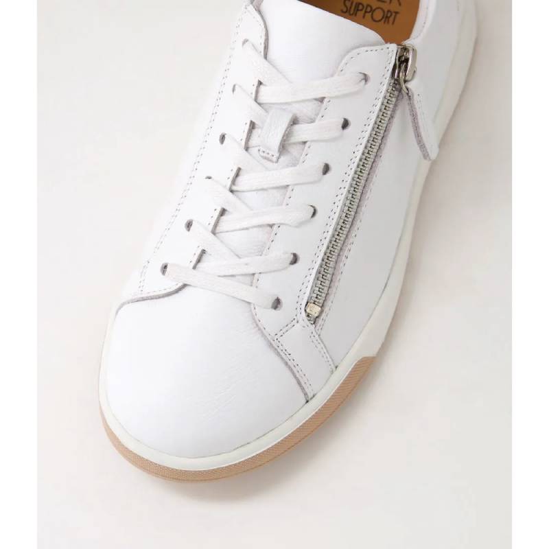 Ziera Aito white womens orthotic lace up