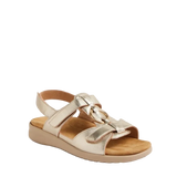 ziera brisa pale gold womens sandal