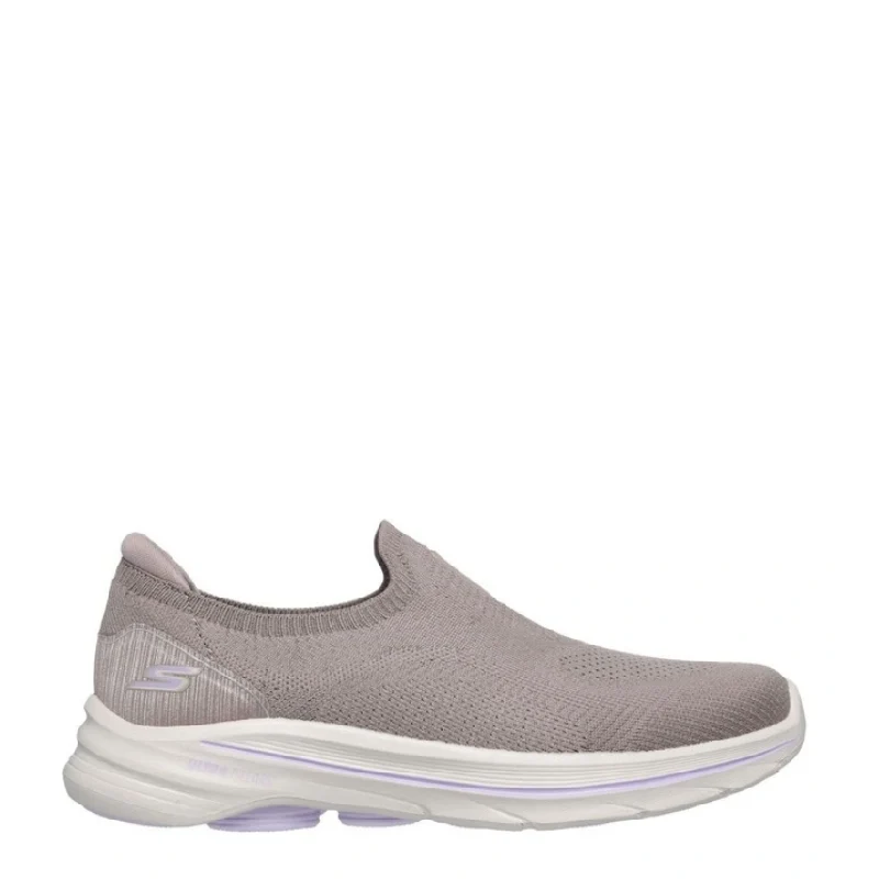 skechers go walk 8 womens taupe slip on sneaker