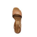 Cabello aven tan womens sandal on a heel