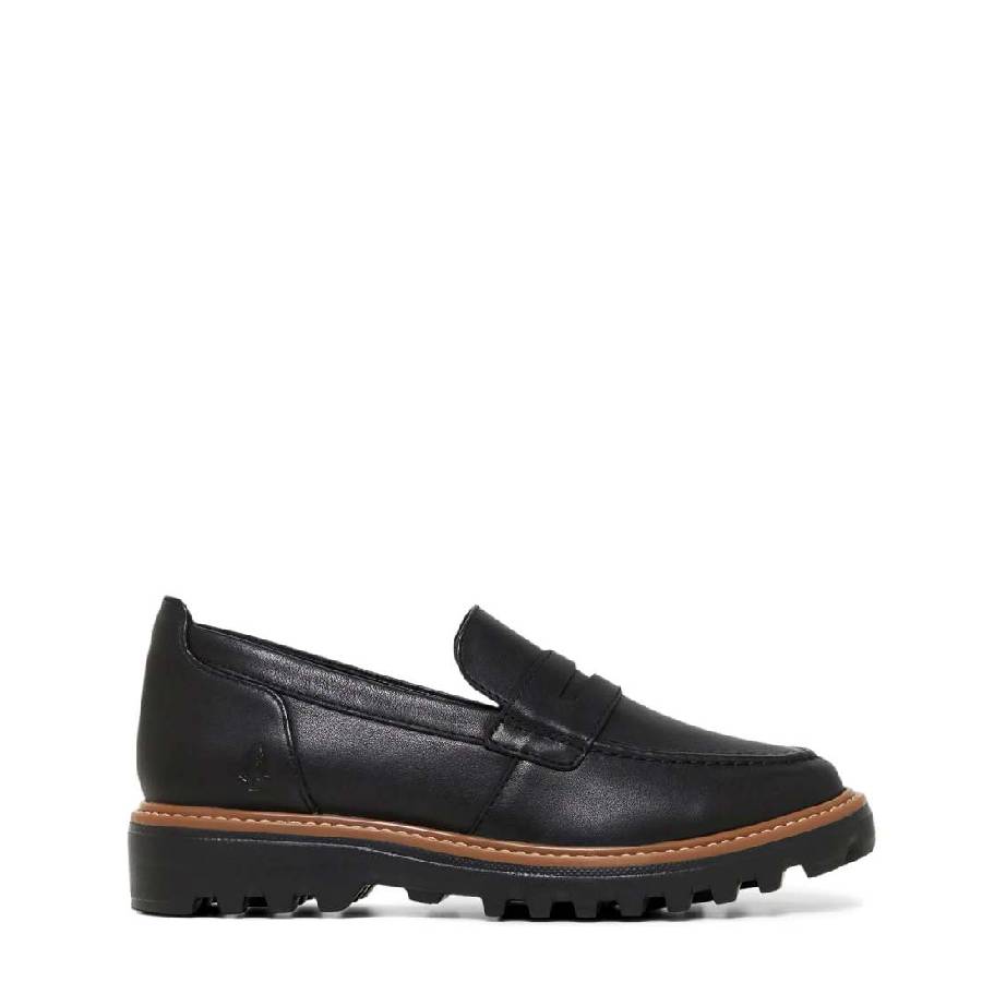 Hush puppies beau black womens slip  on