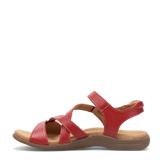taos bigtime red womens adjustable sandal