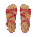 taos bigtime red womens adjustable sandal