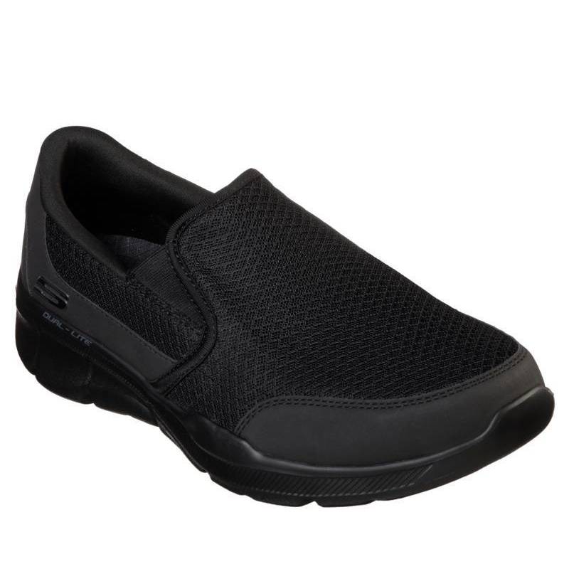 Skechers blue gate mens black slip on