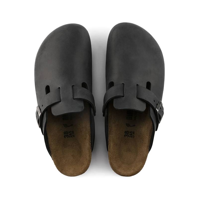 Birkenstock boston black oiled black leather