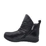 Cabello express black leather womens boot