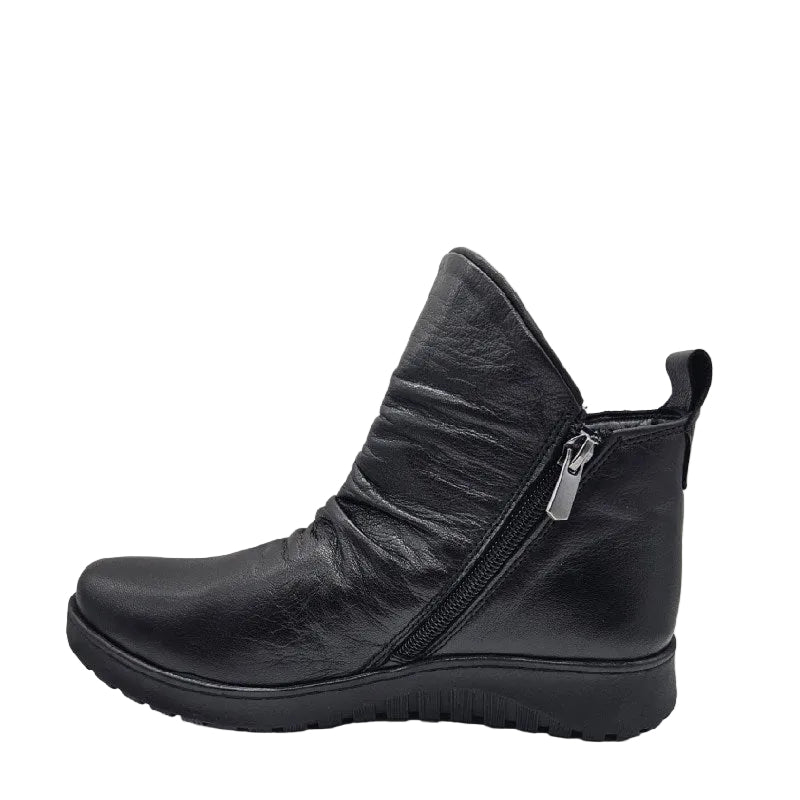 Cabello express black leather womens boot