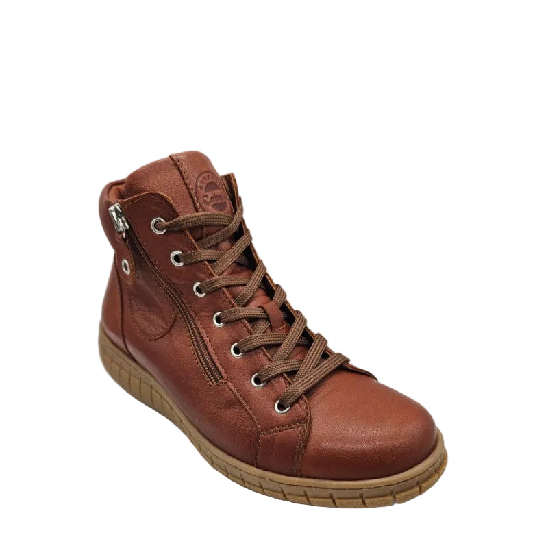 cabello reagan tan lace up boot