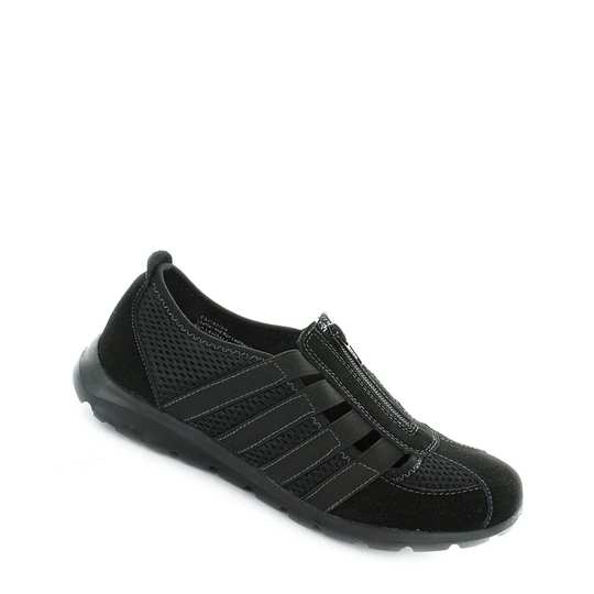 cc resorts christine black womens shoe with zip entry
