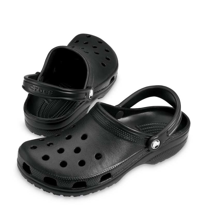 crocs classic black unisex clog