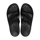 crocs getaway strappy black womens slide