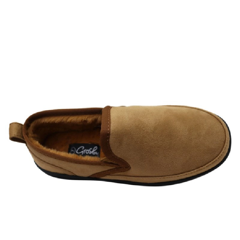 Grosby Dean chestnut mens slipper