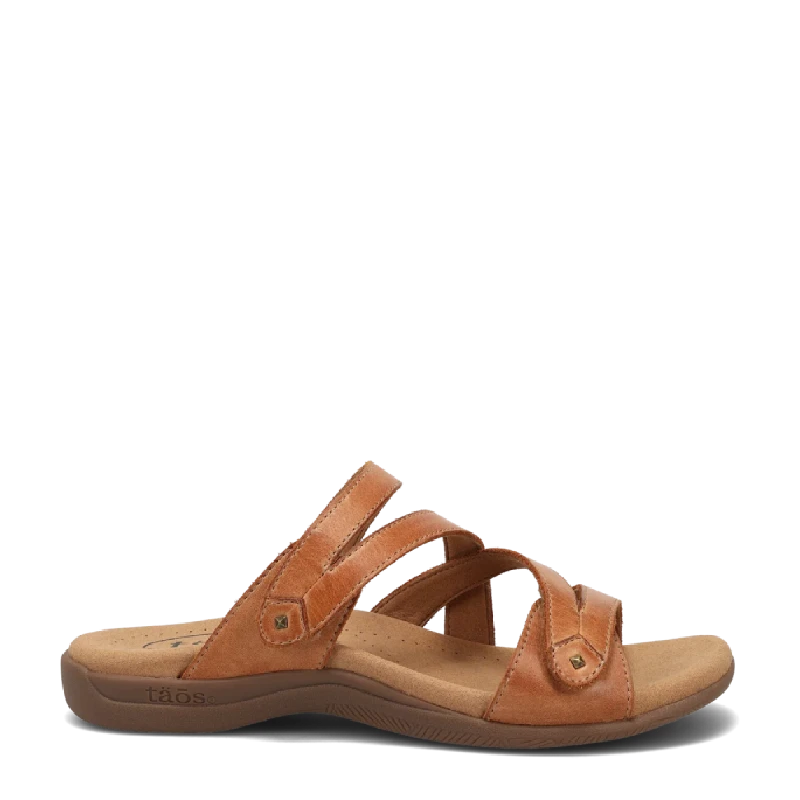 taos double u caramel womens slide