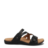 taos double u black womens adjustable slide