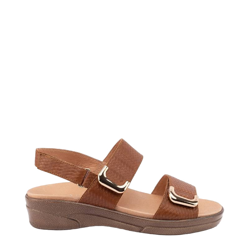 klouds elegance caramel ladies sandal