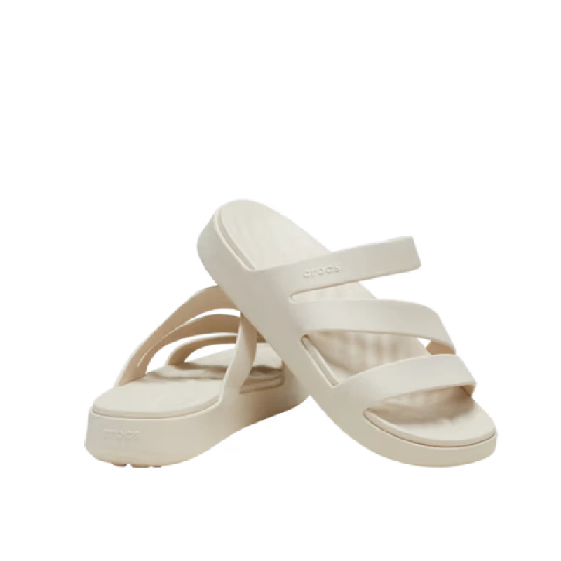crocs getaway strappe frappe womens slide