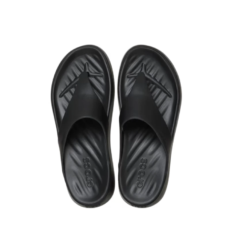 crocs getway triangle black womens slide