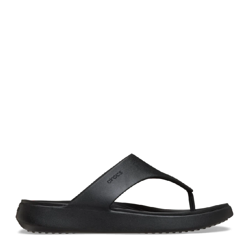 crocs getway triangle black womens slide