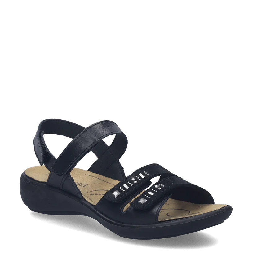 josef seibel ibiza 86 black womens adjustable sneaker